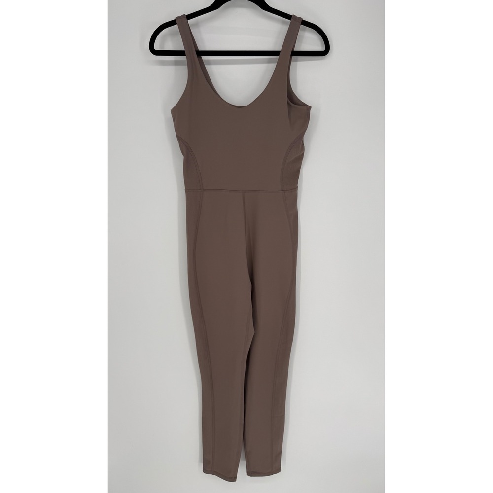 MOVE THEOLOGY TAUPE BODYSUIT MEDIUM WORKOUT YOGA GYM‎ ATHLEISURE